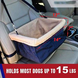 BSCI Factory Deluxe Dog Booster pet Car Seat Premium Quality Metal <b>Frame</b> Construction <b>Clip</b>-on Safety Leash Zipper Storage Pocket - Product Image 5