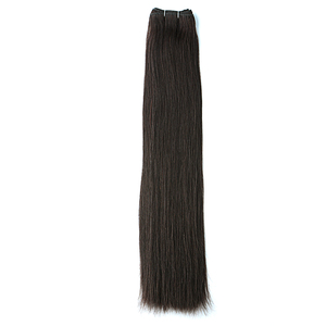 K.SWIGS Cuticle Aligned Virgin Human Hair Machine Weft Double Drawn Remy Hair Extensions <b>Silky</b> Straight Body Wave Natural Black - Product Image 2