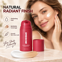 Fond de teint changeant de couleur 30 ml, fond de teint liquide ajustant le teint, hydratant, fini naturel, base de maquillage pour femmes