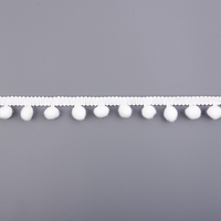 Crochet chaud 100% nylon Polyamide crochet frange gland pom pom garniture pour la décoration de rideau