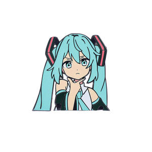 Regali promozionali all'ingrosso creativi cartoni animati Hatsune cantante <span class=keywords><strong>Miku</strong></span> spille per abbigliamento portatile in metallo spilla accessori Widget - Product Image 4