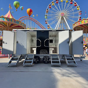 ห้องน้ำเคลื่อนที่สำหรับงานเทศกาล รถพ่วงห้องน้ำเคลื่อนที่ ความจุสูง สำหรับคอนเสิร์ตดนตรี การจัดการฝูงชนกลางแจ้ง - Product Image 2