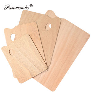 Paletas de bandeja de pintura con logotipo personalizado, paletas de <span class=keywords><strong>madera</strong></span> cuadradas profesionales para pintar, fácil de limpiar - Product Image 1