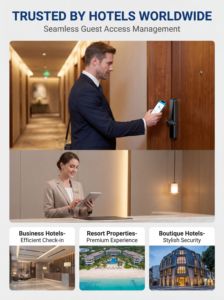 Serratura Elettronica <span class=keywords><strong>per</strong></span> Hotel di Alta Qualità TTHotel con RFID, WiFi e Sistema Software Integrato - Product Image 3
