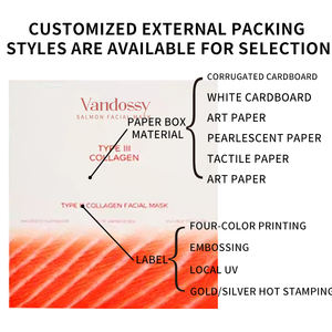 Премиальная тканевая маска для лица с коллагеном, витамином С и экстрактом лосося для глубокого увлажнения, осветления и борьбы с морщинами - Product Image 5