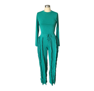 Conjunto de <span class=keywords><strong>ropa</strong></span> de dos piezas para <span class=keywords><strong>mujer</strong></span>, traje de manga larga y pantalones con borlas, moda <span class=keywords><strong>Otoño</strong></span> e <span class=keywords><strong>invierno</strong></span>, <span class=keywords><strong>2022</strong></span> - Product Image 3