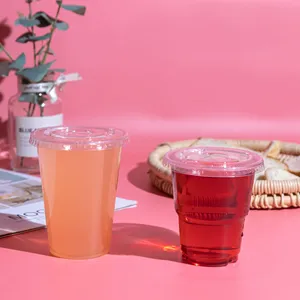 China Biggest <strong>Disposable</strong> <strong>Drinkware</strong> Factory Vasos De Plastic Desechables Beverage Juice 8 9 oz clear Plastic Cups - Product Image 5