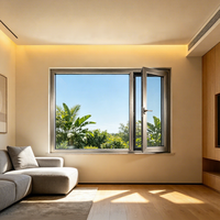 Jendela Kusen Aluminium GREATMEN dengan Thermal Break, Kaca Ganda Low-E, Kedap Suara, Bersertifikasi Energy Star untuk Villa dan Hotel
