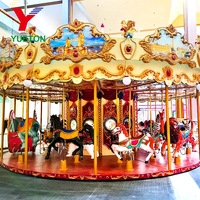 Carrousel de luxe à 24 places, thème intérieur/extérieur, manèges pour enfants et adultes, pour centre commercial, parc d'attractions