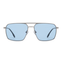 Nouvelles lunettes de soleil pilote classiques en métal, verres miroir UV400, or, argent, or rose, logo personnalisé, OEM, ODM, prix d'usine en gros