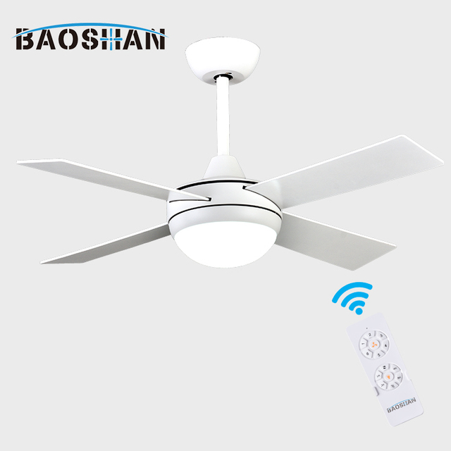 Wholesale Price Indoor Living Room 4 Plywood Blade BLDC Led Ceiling Fan Light With Remote Control