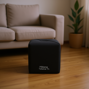 Pillebanca - Taburete Otomano de Tela con Diseño Moderno para Sala de Estar - Product Image 2