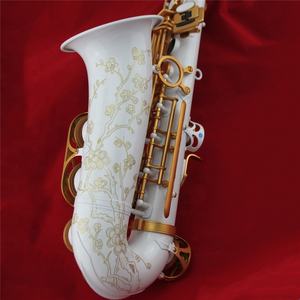 <span class=keywords><strong>Saxophone</strong></span> <span class=keywords><strong>alto</strong></span> de haute qualité à trois bras de soutien, clés en perle blanche - Product Image 6