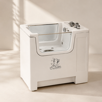 Baignoire transparente en acrylique Dpbathe, design moderne et minimaliste pour la décoration de salon contemporain