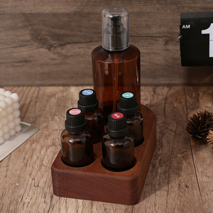 Custom Solid Wood Essential Oil Display Rack High-End Wooden Essential Oil <b>Tray</b> & <b>Storage</b> Box, Wood Organizer for Retail & Home - Product Image 4