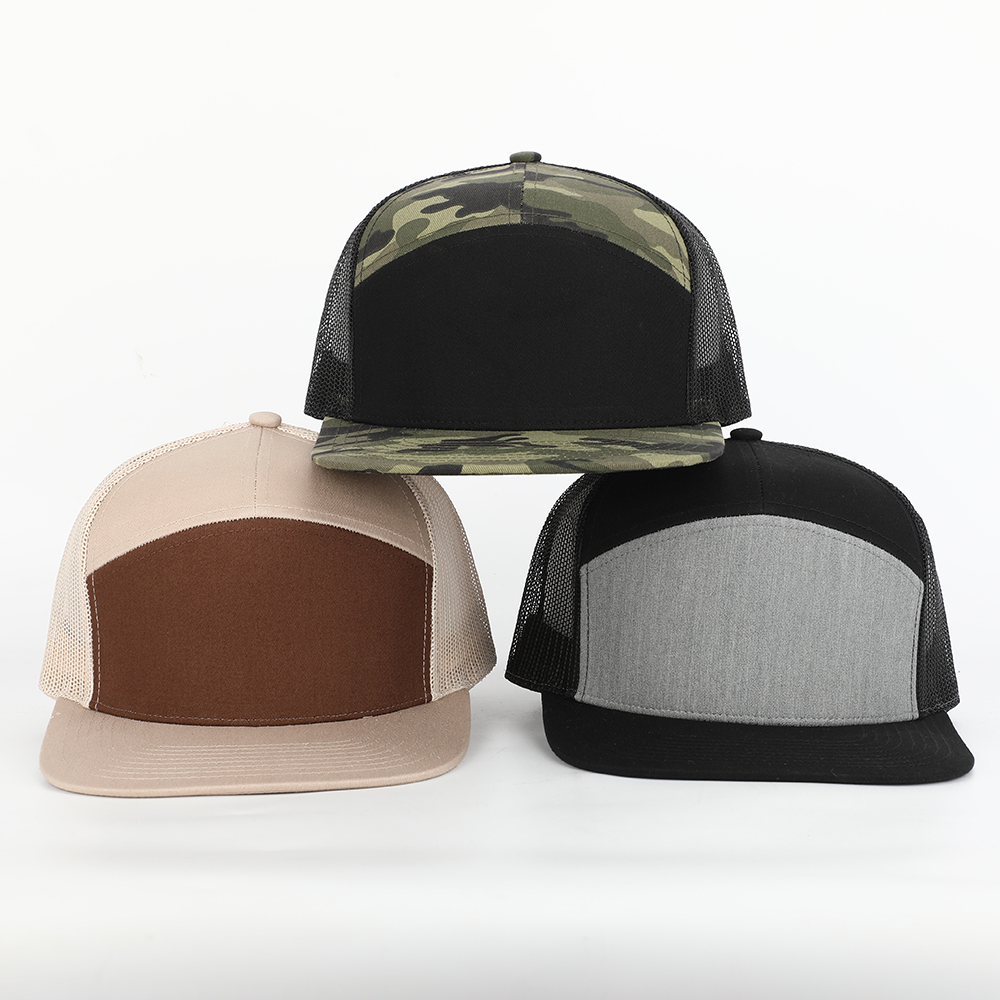 BSCI 공장 Meidiney 주문 고품질 7 위원회 면 보통 메시 Gorras 트럭 운전사 모자, 168 모형 공백 Snapback 모자