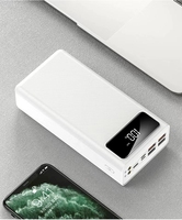 Power Bank 30000mAh 50000mAh Pengisi Daya Ponsel Portabel Cepat dengan Layar Digital, Baterai Polimer, Pengisi Daya untuk iPhone
