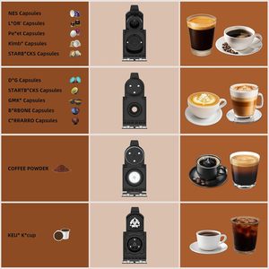 Machine à café expresso monodose pour capsules K-Cup Nes Original DG et café moulu, réservoir de 34 oz, 7 réglages de débit d'eau, usage hôtelier - Product Image 5