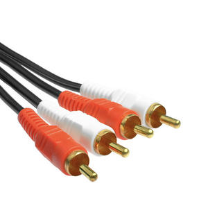 <span class=keywords><strong>Cable</strong></span> <span class=keywords><strong>de</strong></span> Audio y Video OEM <span class=keywords><strong>de</strong></span> Fábrica, Chapado en Oro, 2RCA a 2RCA, para TV, VCR, DVD, Satélite - Product Image 4