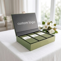 Boîte cadeau magnétique en forme de livre avec logo personnalisé, boîte d'emballage de luxe en carton rigide