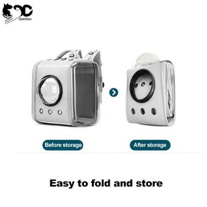 Muestra gratis de fábrica al por mayor de gran espacio de la aerolínea transparente ventilar mochila para mascotas bolsa para mascotas de viaje saliente - Product Image 5