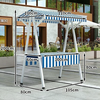 Promotion : Stand de Présentation Pliant de Luxe Personnalisé pour Marché en Ligne, Mobile, Amovible, Installation Facile, Idéal Marchés Nocturnes