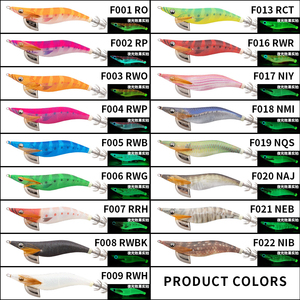 Señuelo de Pesca EGI-OH F para Calamar, Nuevo 2.0 #   2.5 #   3.0 #   3.5 #   Señuelo de Pesca Artificial de Camarón de Madera Súper Luminoso para Calamar - Product Image 6