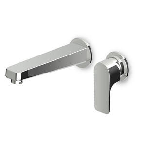 Grifo para Lavabo Serie Wind, Cromado, 22 cm de Longitud, Grifo Mezclador de Pared - Product Image 1