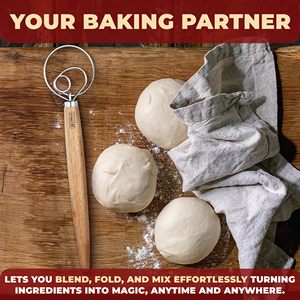 Grand fouet à pâte danoise manuel en acier inoxydable, batteur à gâteau et pâtisserie, fouet à œufs, outils de cuisine <span class=keywords><strong>pour</strong></span> la pâtisserie - Product Image 1