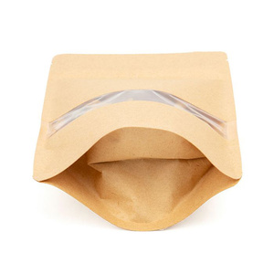 Hot bán thực phẩm trà cà phê hạt đậu bao bì nâu kraft túi giấy đứng lên Túi Ziplock Pouch - Product Image 5