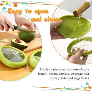 Cajas para Conservar Frutas y Verduras, Juego de Recipientes Reutilizables para Guardar Alimentos, Caja de Almacenamiento para Refrigerador, Utensilio de Cocina - Product Image 4