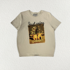 T-<span class=keywords><strong>shirt</strong></span> col rond pour <span class=keywords><strong>femme</strong></span> en coton épais, personnalisé OEM, imprimé DTG, broderie de lettres, avec empiècements en dentelle, style streetwear - Product Image 3