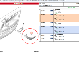 Accesorios para Automóviles 9345R4 9345R2 para Citroen <span class=keywords><strong>C5</strong></span>, Cubierta Decorativa para Manija de Puerta de Coche, Reposabrazos Interior de Puerta, Negro Mate, Lado Izquierdo y Derecho - Product Image 2
