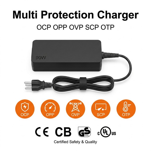 THEONE Multi Protection Laptop Charger OCP OPP OVP SCP OTP Universal Notebook Adapter with CE CB GS CULus Certified