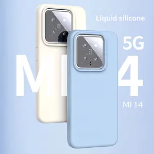 Silicone liquide couleur unie étanche Anti-chute coque de téléphone pour Xiaomi 17/15/14U/Redmi K70 couverture de téléphone de couleur unie - Product Image 2