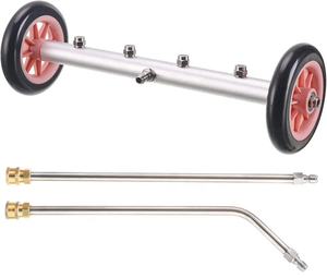 Brosse à eau à jet d'eau détachable rose avec rallonge de 16 pouces pour nettoyeur haute pression, pour voiture et jardin - Product Image 2