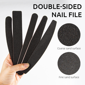 Herramientas para el cuidado de las uñas, suministros de arte, pulidor de uñas profesional, herramientas de manicura, tablero de esmeril, media luna, arena negra recta, Lima para dar forma a las uñas - Product Image 6