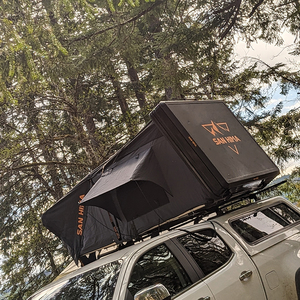 Carpa de techo rígida SAN HIMA para 4 personas, de aluminio, tipo clamshell, impermeable, para camping en el techo del coche. - Product Image 4