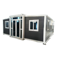 Portable 20ft/40ft Conteneur En Acier Préfabriqué Pliable Extensible Maison En Plein Air Bureau Chambre Hôtel Utiliser Panneau Sandwich En Bois Villa
