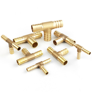 Conector en T de latón tipo pagoda Jinen para tubo de gas de 2.0Mpa con enchufe de intubación - Product Image 4