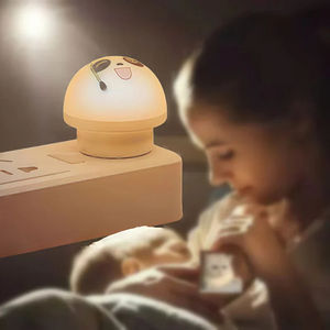 Portable USB <b>Plug</b> LED Night <b>Light</b> Kids Bedroom Smart Eye Care Bedside Lamp with Voice Control & 5V Input Voltage Music <b>Lights</b> - Product Image 2