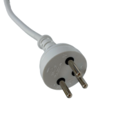 Cable de Alimentación IEC C13 con Conector a Tierra, Certificado SI 32 SII 3G, Gris Blanco, para Computadora, Monitor, TV, Impresora, Servidor, Repuesto