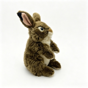 Muñeco de Peluche de Conejo Salvaje Realista, Fabricación OEM/ODM, Conejo Marrón de Peluche, Tamaño Personalizado, Peluche de Animal para Recuerdo - Product Image 6