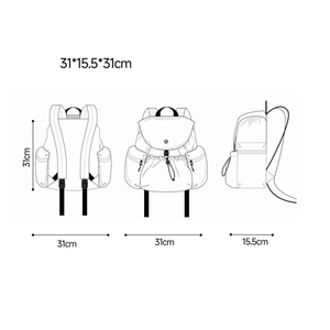 Nouveau <span class=keywords><strong>sac</strong></span> à <span class=keywords><strong>dos</strong></span> de voyage en nylon pour femme, style universitaire, <span class=keywords><strong>sac</strong></span> d'école tendance et polyvalent - Product Image 4
