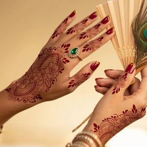 <span class=keywords><strong>Tatuaggi</strong></span> Temporanei all'Ingrosso Bianchi e Marroni Etnici con Henné, Adesivi per Mani e Corpo con Motivo Mandala, Impermeabili - Product Image 1