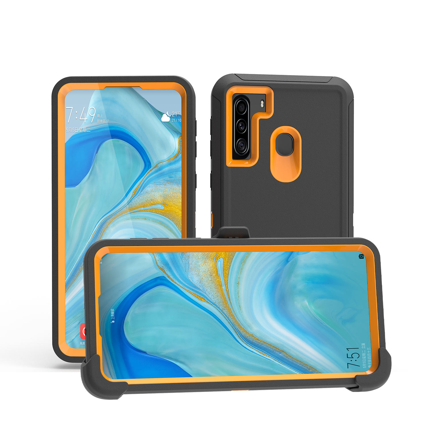 Holster Samsung A11 Case With Clip Metro Robot Defender Phone Case