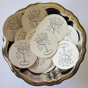 Posavasos Redondos Absorbentes de Papel Baratos, Posavasos Cuadrados Absorbentes de Papel para Bebidas, Posavasos de Papel de 80pt - Product Image 2