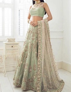 Beautiful-Indian/Pakistani-Party-Wear-Embroidery work on Stunning-Top-Lehenga Dress with Dupatta or party & Wedding wear=2020 - Product Image 1