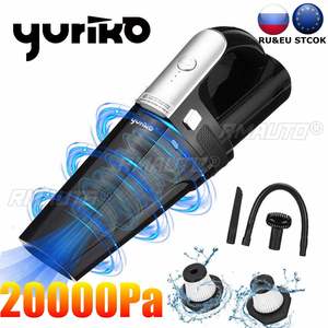 Aspirateur de voiture sans fil 20000PA, portable, 150W, forte aspiration, avec lumière LED, pour le nettoyage de la maison et de l'intérieur de la voiture - Product Image 1