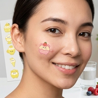 Autocollants anti-boutons hydrocolloïdes en forme de crème glacée mignons à l'huile d'arbre à thé pour le visage